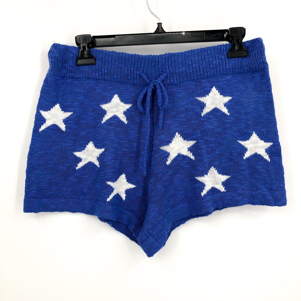 BEACHRIOT Women's Spangled Balboa Shorts Medium Blue Stars and Stripes NWT - Picture 5 of 12